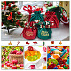 BENECREAT 4Pcs 4 Styles Christmas Velvet Candy Apple Bags TP-BC0001-05-5