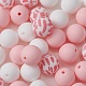 Round Food Grade Eco-Friendly Silicone Focal Beads SIL-YW0001-14C-2