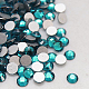 Strass arrière en verre à facettes en zircon bleu pour nail art X-RGLA-C002-SS10-229-2