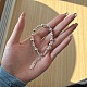 Bracelets de perles rondes en argent sterling s925 BJEW-M311-02-2