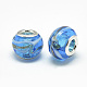 Handgemachte glasperlen murano glas großlochperlen LAMP-Q029-01E-2