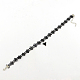 Estilo gótico collares gargantilla cordón de la vendimia con los colgantes de la aleación del esmalte del triángulo NJEW-R227-50-2
