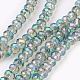 Electroplate Glass Beads Strands GLAA-K027-FR-A02-1