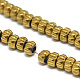 Electroplate Non-magnetic Synthetic Hematite Beads Strands G-T061-46A-3
