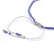 Bracelets de perles tressées en fil de nylon BJEW-E360-03-4