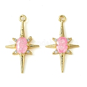 Латунные микро проложить кубического циркония подвески KK-M277-08G-03
