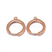 Латунные серьги-обручи PALLOY-F249-19RG