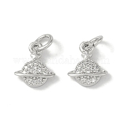 Латунные микропаве прозрачные подвески с фианитом KK-S367-16B