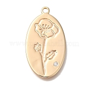 Латунные микро проложить кубического циркония подвески KK-U038-05G-11