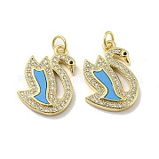Латунные микро проложить кубического циркония подвески KK-H457-06G-01