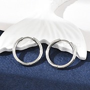 Серьги-кольца из нержавеющей стали 304 EJEW-P177-P-09
