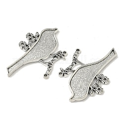 Style tibétain grands supports de pendentifs pour l'émail&nbsp;TIBEP-292-AS-FF