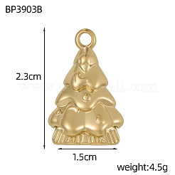 Pendentifs de Noël en acier inoxydable 304&nbsp;SA-OY002-38G