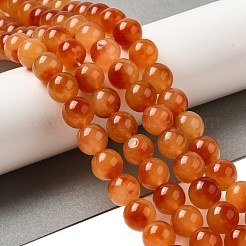 Природные окрашенные белого нефрита нитей бисера&nbsp;G-M402-C04-20