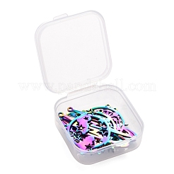 8 шт. 4 стиля ионного покрытия (IP) 201 подвески из нержавеющей стали&nbsp;STAS-LS0001-66MC