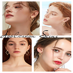 1 пара сережек-гвоздиков из нержавеющей стали&nbsp;EJEW-LP0001-47