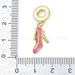 Стойка покрытие латунь прозрачный кубический цирконий макияж европейские подвески-шармы&nbsp;KK-P287-34B-G