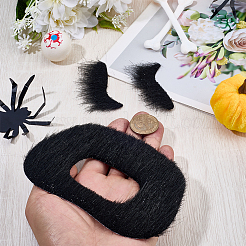 Плюшевое волокно самоклеящиеся искусственные 2 пара бровей и 2 шт усов&nbsp;DIY-GF0011-79