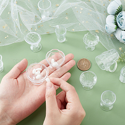 Juego de vasos de plástico transparente para juegos de comida 12pcs&nbsp;DIY-GA0003-21