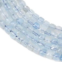 Natürliche Aquamarin Perlen Stränge&nbsp;G-RM250101-L9