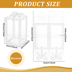 60 pz scatole pieghevoli in pvc trasparente&nbsp;CON-BC0007-59