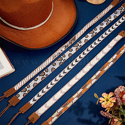 6 шт. 6 стиля повязок для шляп из искусственной замши и стекла&nbsp;DIY-HY0003-14