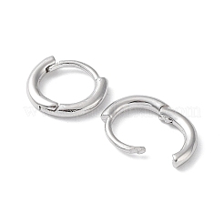 925 orecchini a cerchio in argento sterling rodiato&nbsp;X-EJEW-K258-19A-P