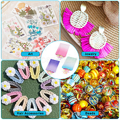 72 шт. 4 стиля двухцветные прямоугольные пластиковые подарочные пакеты&nbsp;OPP-TA0001-15A