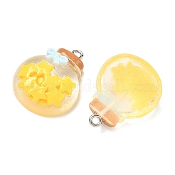 Прозрачные смоляные подвески&nbsp;RESI-K203-19