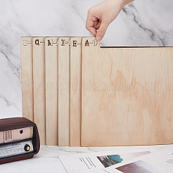 Деревянный разделитель виниловых пластинок&nbsp;WOOD-WH0124-92B