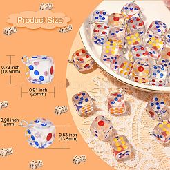 Подвески из прозрачной смолы&nbsp;RESI-CJ0002-49