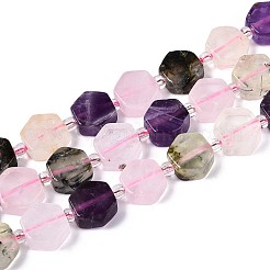 3 стиль нити из натуральных бусин розового кварца G-P534-A25-02