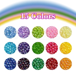 15 Farben transparente Acrylperlen&nbsp;DIY-YW0005-36