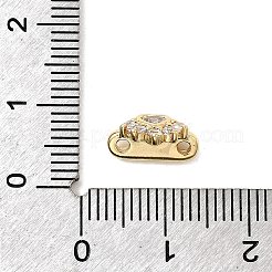 Латунь микро проложить кубические циркониевые прокладки&nbsp;KK-H089-21G