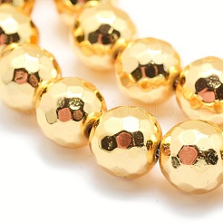 Chapelets de perles en hématite synthétique sans magnétiques&nbsp;G-L485-02A-G