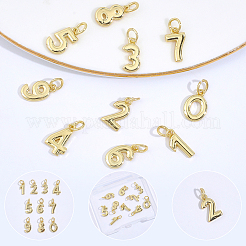 10 Stück 10 Stile Messing Charms&nbsp;KK-BBC0025-93