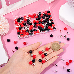 100шт 2 цвета непрозрачные акриловые бусины&nbsp;MACR-TA0002-52