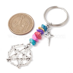 Брелок из сплава в тибетском стиле&nbsp;KEYC-JKC00708-03