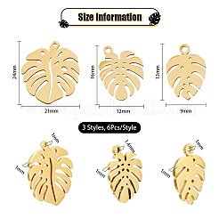 18 шт. 3 подвески из нержавеющей стали 201 и 304 STAS-DC0011-26