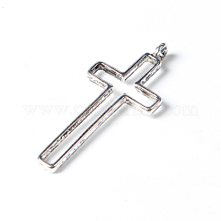 Pendentifs croix creuses en alliage de style tibétain&nbsp;EAA353Y