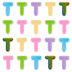 20 pièce de perles européennes en acrylique opaque avec placage UV&nbsp;OACR-TADJ0001-16T