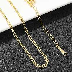 Латунные цепочки морского типа толщиной 2.5 мм для мужчин и женщин&nbsp;NJEW-L012-11G