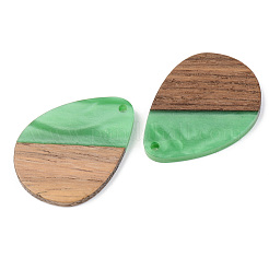 Подвески из непрозрачной смолы и ореха&nbsp;RESI-S389-010A-C03