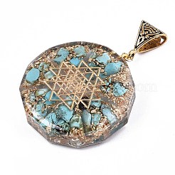 Подвески из прозрачной эпоксидной смолы&nbsp;RESI-T049-01