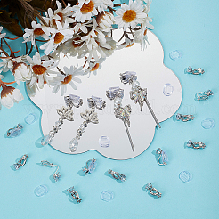 Латунные клипсы серьги&nbsp;KK-SP0001-26P