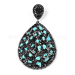 Синтетический бирюзовые большие кулоны&nbsp;RB-T013-06