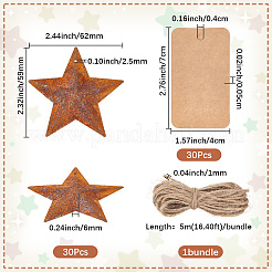 Звездная ржавчина железо большие подвески&nbsp;IFIN-GF0001-11A