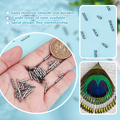 2000 шт. 4 вида стеклянных витых бусин&nbsp;SEED-GO0001-09C