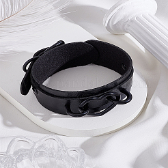 1шт браслеты из искусственной кожи в форме сердца для мужчин и женщин&nbsp;BJEW-LP0003-56