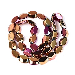 Chapelets de perles en verre électroplaqué&nbsp;EGLA-Q134-02A-A03